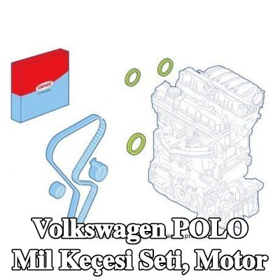 CORTECO Mil Conta Seti, motor kasnağı tarafı — Volkswagen Polo
