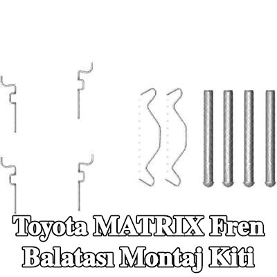 HELLA Fren balatası montaj kiti — 2005 Toyota Matrix