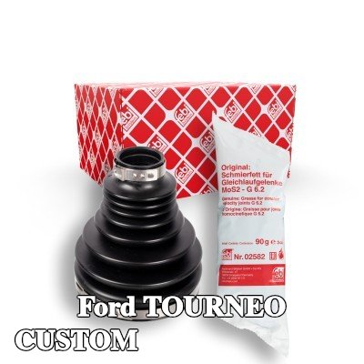 FEBI BILSTEIN طقم غطاء مفصل CV, عمود الإدارة المحور الأمامي, إلاستومر البوليستر الحراري — 2012 Ford Tourneo Custom