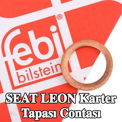 FEBI BILSTEIN Karter tapası rondelası Bakır, Inner Diameter: 12mm — SEAT Leon
