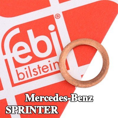 FEBI BILSTEIN حشية سدادة حوض الزيت من النحاس, Inner Diameter: 12mm — Mercedes-Benz Sprinter