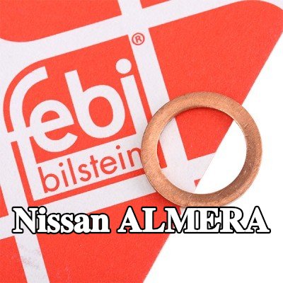 FEBI BILSTEIN حشية سدادة حوض الزيت من النحاس, Inner Diameter: 12mm — Nissan Almera