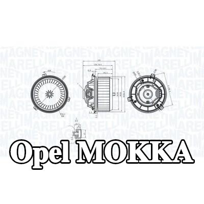 MAGNETI MARELLI محرك منفاخ التدفئة — Opel Mokka