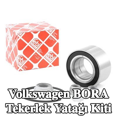 FEBI BILSTEIN Tespit halkalı tekerlek yatağı kiti, aks somunu ile — Volkswagen Bora