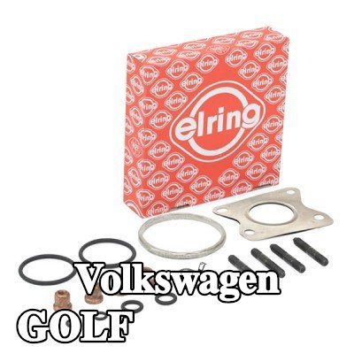 ELRING مجموعة التثبيت, الشاحن مع الحشيات/الأختام, مع مسامير/براغي — Volkswagen Golf