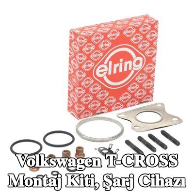 ELRING Montaj Kiti, conta/sızdırmazlık elemanları ile şarj cihazı, cıvata/vida ile — Volkswagen T-cross
