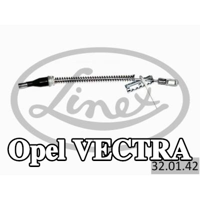 LINEX كابل، فرامل الخدمة — 2000 Opel Vectra
