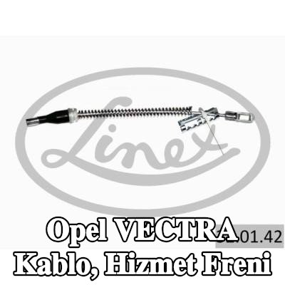 LINEX Kablo, hizmet freni — 2002 Opel Vectra