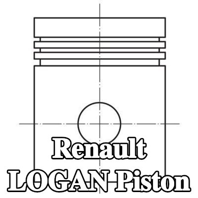MAHLE Soğutma kanalı olmayan piston — 2004 Renault Logan