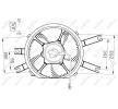 NRF Fan, radyatör 250mm, radyatör fan kapağı — 2002 Mitsubishi L200 (3)