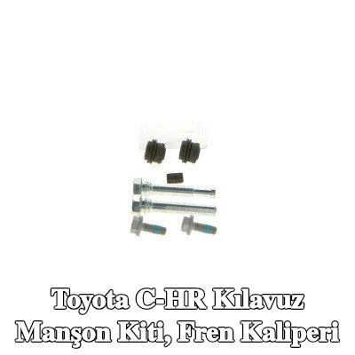BOSCH Kılavuz manşon kiti, ön aks fren kaliperi, Arka Aks, sabitleme/montaj malzemesi ile — Toyota C-hr