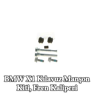 BOSCH Kılavuz manşon kiti, ön aks fren kaliperi, Arka Aks, sabitleme/montaj malzemesi ile — BMW X1