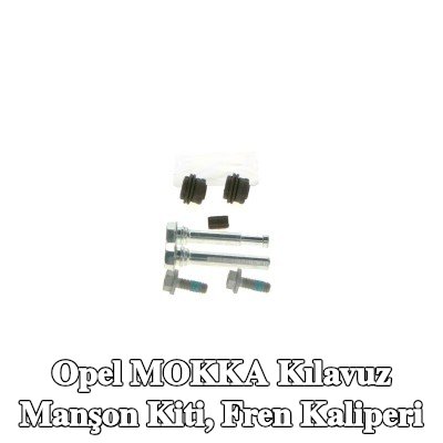 BOSCH Kılavuz manşon kiti, ön aks fren kaliperi, Arka Aks, sabitleme/montaj malzemesi ile — Opel Mokka
