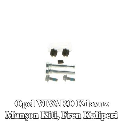 BOSCH Kılavuz manşon kiti, ön aks fren kaliperi, Arka Aks, sabitleme/montaj malzemesi ile — 2016 Opel Vivaro