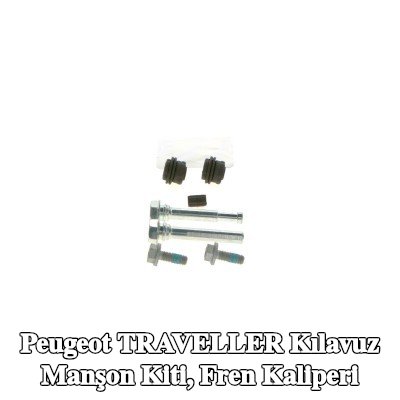 BOSCH Kılavuz manşon kiti, ön aks fren kaliperi, Arka Aks, sabitleme/montaj malzemesi ile — Peugeot Traveller