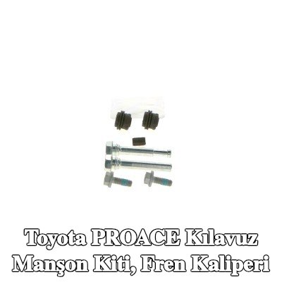 BOSCH Kılavuz manşon kiti, ön aks fren kaliperi, Arka Aks, sabitleme/montaj malzemesi ile — Toyota Proace
