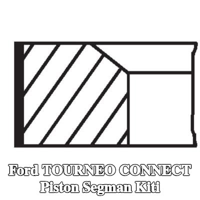 MAHLE Piston Segman Kiti — 2012 Ford Tourneo Connect