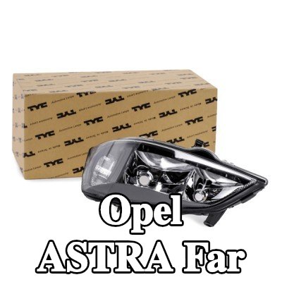TYC Far Sol, H7, HB3, elektrik motoru olmadan — 2001 Opel Astra