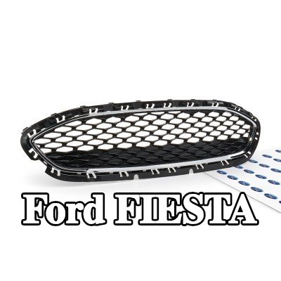 FORD شبكة المبرد الأمامية, أسود, بدون إطار — Ford Fiesta