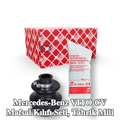 FEBI BILSTEIN CV kılıf kiti, tahrik mili Ön Aks, Kauçuk — 2000 Mercedes-Benz Vito