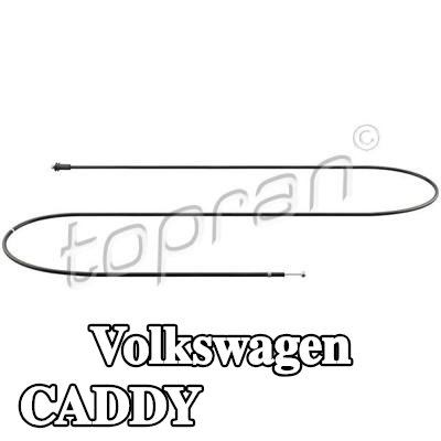 TOPRAN كابل غطاء المحرك — 2002 Volkswagen Caddy