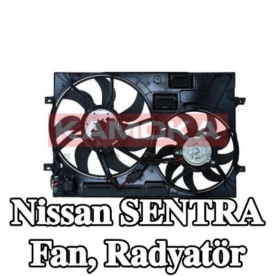 KAMOKA Fan, radyatör 295mm — Nissan Sentra