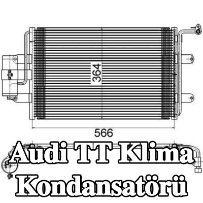 MAHLE Kurutuculu klima kondansatörü — 2000 Audi Tt