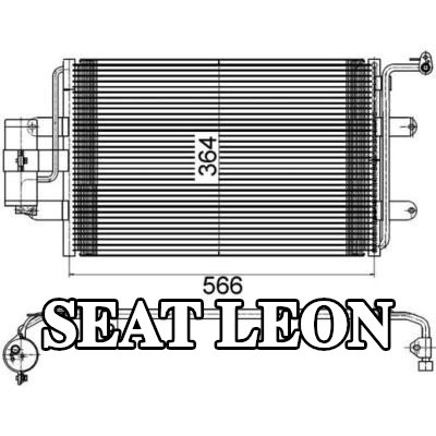 MAHLE مكثف تكييف الهواء مع مجفف — 2000 SEAT Leon