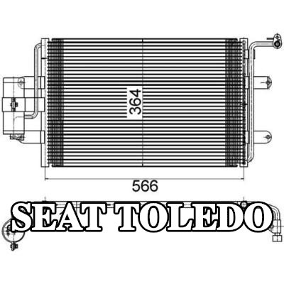 MAHLE مكثف تكييف الهواء مع مجفف — 2000 SEAT Toledo