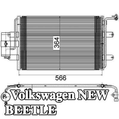 MAHLE مكثف تكييف الهواء مع مجفف — Volkswagen New Beetle