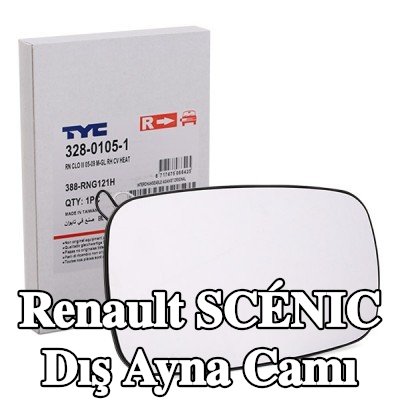TYC Dış aynası camı Sağ — 2004 Renault Scénic