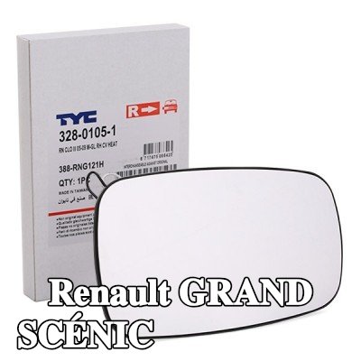 TYC زجاج مرآة الجناح الأيمن — 2004 Renault Grand Scénic