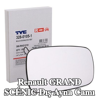 TYC Dış aynası camı Sağ — 2004 Renault Grand Scénic