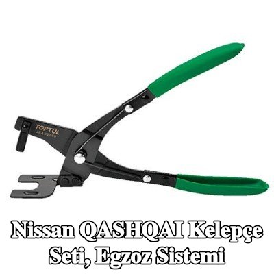 TOPTUL Kelepçe Seti, egzoz sistemi — 2016 Nissan Qashqai