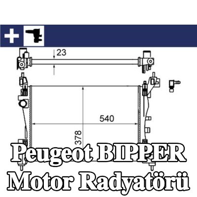 MAHLE Hortumlu motor radyatörü — Peugeot Bipper