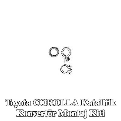 HJS Katalitik konvertör montaj kiti — 2000 Toyota Corolla