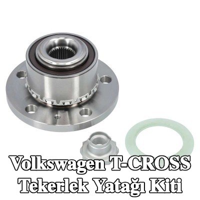 MEYLE Tekerlek yatağı kiti Ön Aks, entegre manyetik sensör halkalı, entegre tekerlek yatağı ile, sabitleme/montaj malzemesi ile — Volkswagen T-cross