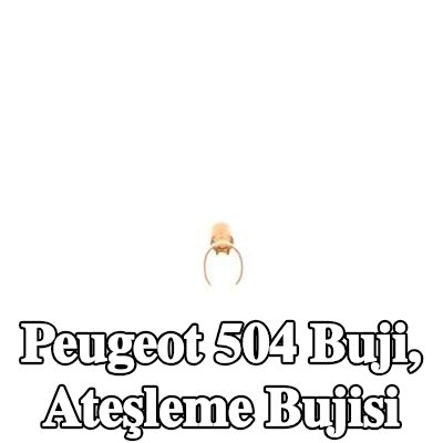 BOSCH Buji, ateşleme bujisi — Peugeot 504