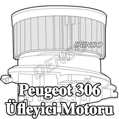 DENSO Üfleyici motoru 12V, direnç olmadan — 2002 Peugeot 306
