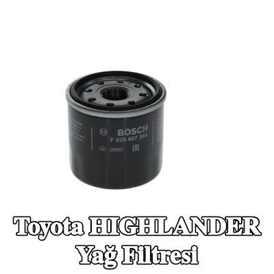 BOSCH Tek çek valflı yağ filtresi — Toyota Highlander