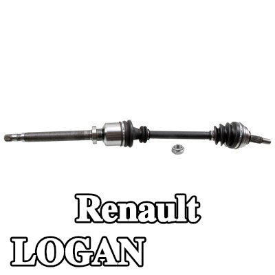 FEBI BILSTEIN عمود الدفع للمحور الأمامي الأيمن, مع صمولة — Renault Logan