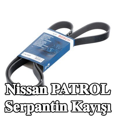 BOSCH Serpantin kayışı 1637mm, Number of ribs: 7 — Nissan Patrol