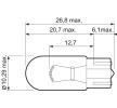 VALEO Sinyal lambası ampulü ESSENTIAL, W3W, 12V — 2012 Chevrolet Corvette (2)