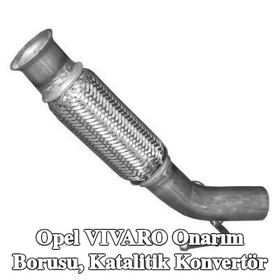 IZAWIT Onarım borusu, katalitik konvertör Ön — Opel Vivaro