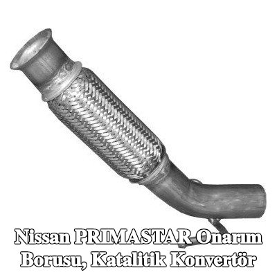 IZAWIT Onarım borusu, katalitik konvertör Ön — Nissan Primastar