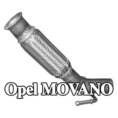 IZAWIT أنبوب إصلاح, محول حفاز أمامي — Opel Movano
