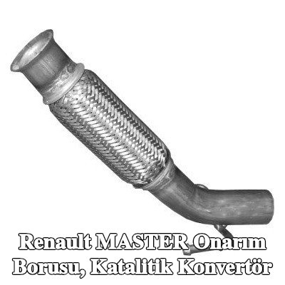 IZAWIT Onarım borusu, katalitik konvertör Ön — Renault Master