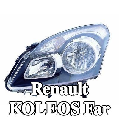 ABAKUS Far Sağ, H7/H7, PY21W, W5W, far seviyeleme motorlu, Lens Rengi (yön göstergesi): Kristal berraklığında — Renault Koleos