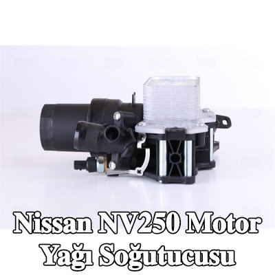 NISSENS Conta/sızdırmazlık elemanları ile motor yağı soğutucusu, yağ filtresi muhafazalı, filtre ile — Nissan Nv250