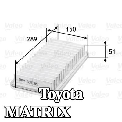 VALEO مرشح الهواء — 2002 Toyota Matrix